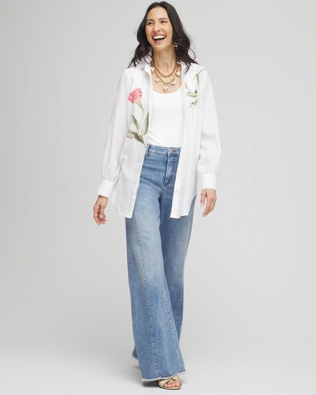 Cotton Voile Collared Tunic - image 2